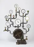 Sam Deal, Absolute: Relative Pressure I 2013, 2013, cast iron, steel and mixed media