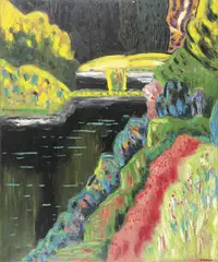 Jeffrey Makin, Howqua Morning 1984, 1984, oil on canvas