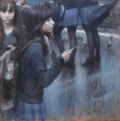 Samuel Wade, School Blues 1 2010, 2010, oil on board