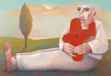 Euan Heng, Aviator 1992, 1992, oil on linen