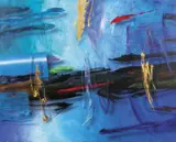 Ben Stack, Troubadour II 1998, 1998, oil and synthetic polymer paint on canvas