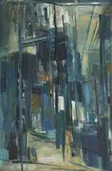Margo Lewers, Iceworks, oil on board