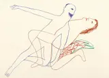 Lowell Poem XVI 1967 by Sidney Nolan, 1967, crayon on paper, offered Sep 2014