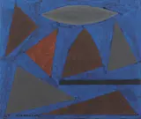 John Coburn, Jazz Series - Study for St Louis Blues, mixed media on paper