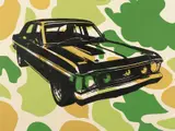 Roderick Bunter, Love Removal Machine...(Burning Rubber) 2003, 2003, oil on canvas