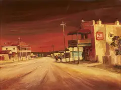 The Pub by D'Arcy Doyle, oil on board, sold Sep 2014