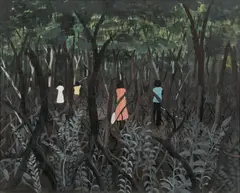 Dick (goobalatheldin) Roughsey, Untitled (Crabbing in the Mangrove), Untitled (Crabbing in the Mangrove)