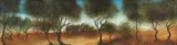Untitled (Tree Landscape) by Pro Hart, oil on board, sold Sep 2014