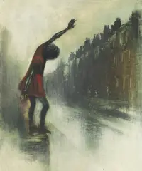 Figure in Landscape by Alan Douglas Baker, oil on board, offered Sep 2014