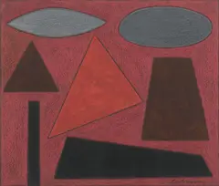Jazz Series - Study for Down Town by John Coburn, mixed media on paper, sold Sep 2014