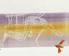 Seated Figure c1957 by Sidney Nolan, c1957, mixed media on paper, offered Sep 2014