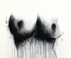 Kieran Antill, DayDreams XI, gesso, pigment and charcoal on canvas
