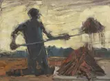 Euan MacLeod, Digging/ Flinders 2008, 2008, synthetic polymer paint on canvas