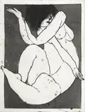 Untitled Figure 1973 by George Baldessin, 1973, etching and aquatint (printed 2009-10), sold Sep 2014