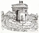 Brett Whiteley, Arc de Triomphe 1990