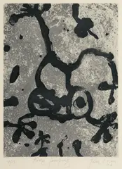Frog Jumping 1994 by John Olsen, 1994, sugar lift, sold Sep 2014