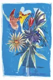 Charles Blackman, The Melbourne Cup Bouquet 1989, 1989, colour lithograph