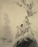 Unknown Seas 1922 by Norman Lindsay, 1922, etching, engraving and stipple, sold Sep 2014