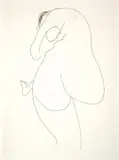 Brett Whiteley, Back View 1976, 1976, etching
