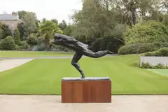 Running Man 2001 by Rick Amor, 2001, bronze, sold Jul 2014