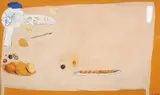 The Orange Table 1977-78 by Brett Whiteley, 1977-78, oil, mixed media and collage on board, sold Jul 2014
