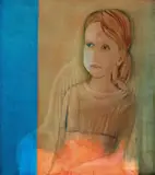 Christabel in a Chair 1968 by Charles Blackman, 1968, oil on canvas on board, offered Jul 2014