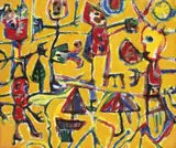 David Larwill, Let's Go Boating 1987, 1987, synthetic polymer paint on canvas