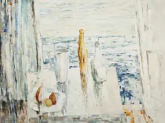 Still Life by the Sea c1959 by Jean Appleton, c1959, oil on board, sold Jul 2014