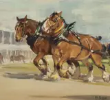 Harold Septimus Power, Untitled (Draught Horses)