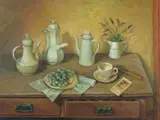 Margaret Olley, Coffee Pots 1991