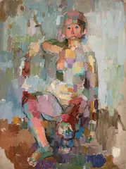 John Passmore, Nude c1950, c1950, oil on canvas