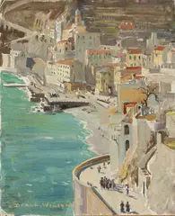 Amalfi c1930 by Dora Wilson, c1930, oil on board, sold Jul 2014