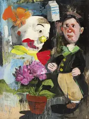 Milkman 2003 by McLean Edwards, 2003, acrylic on board, offered Jul 2014