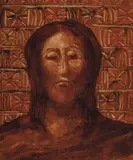 The Head of Christ c1964 by Sidney Nolan, c1964, oil on composition board, sold Jul 2014