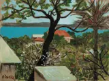 Ray Crooke, Coastal Landscape, oil on canvas