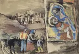 Donald Friend, Roadside Shrine 1950