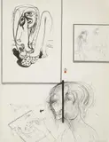 Brett Whiteley, Pablina 1974, 1974, ink and mixed media on paper