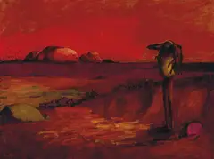 Russell Drysdale, Red Landscape 1958, 1958, oil on canvas