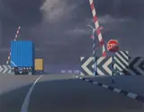 Jeffrey Smart, Level Crossing 1997