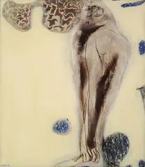 Brett Whiteley, Sketch of a White Baboon 1965, 1965, oil on board