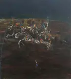 John Olsen, Fire in the Kimberley 1982, 1982, oil on canvas