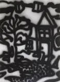 Howard Arkley, Untitled (The Second Village) 1998, 1998, synthetic polymer paint on paper