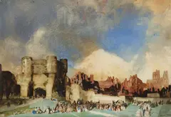 Blamire Young, The Western Gate c1919, c1919, watercolour on paper