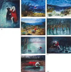 Studies for the Trial Series 1963 by David Boyd, 1963, oil on paper (8), offered Mar 2014