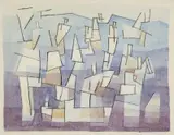 Ludwig Hirschfeld-Mack, Untitled 1963, 1963, watercolour and monotype