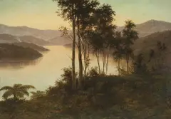 Edward William Payton, New Zealand Landscape 1887, 1887, oil on canvas