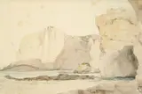 Francis Nixon, Posolippo (from the Scoglio di Birgilio) c1841, c1841, watercolour and pencil on paper