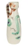 Visage 1969 by Pablo Picasso, 1969, white earthenware clay pitcher decorated with engobes under partial brush glaze and grey patina, sold Oct 2013