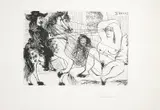 Pablo Picasso, Échange de Regards (from La Série 347) 1968, 1968, drypoint etching with aquatint