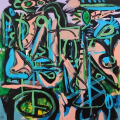 Dick Watkins, Untitled, synthetic polymer paint on canvas